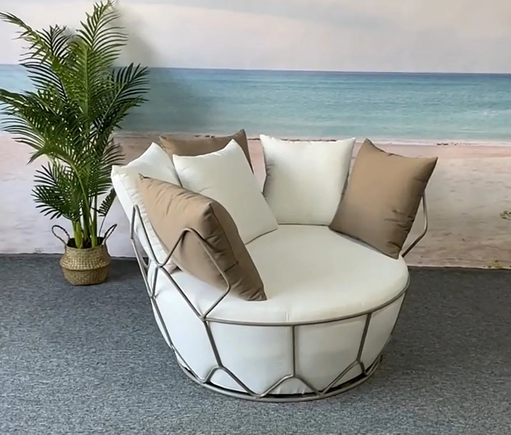 Garden Furniture Deep Seating Patio Set Sun Lounger Outdoor Furniture Daybed