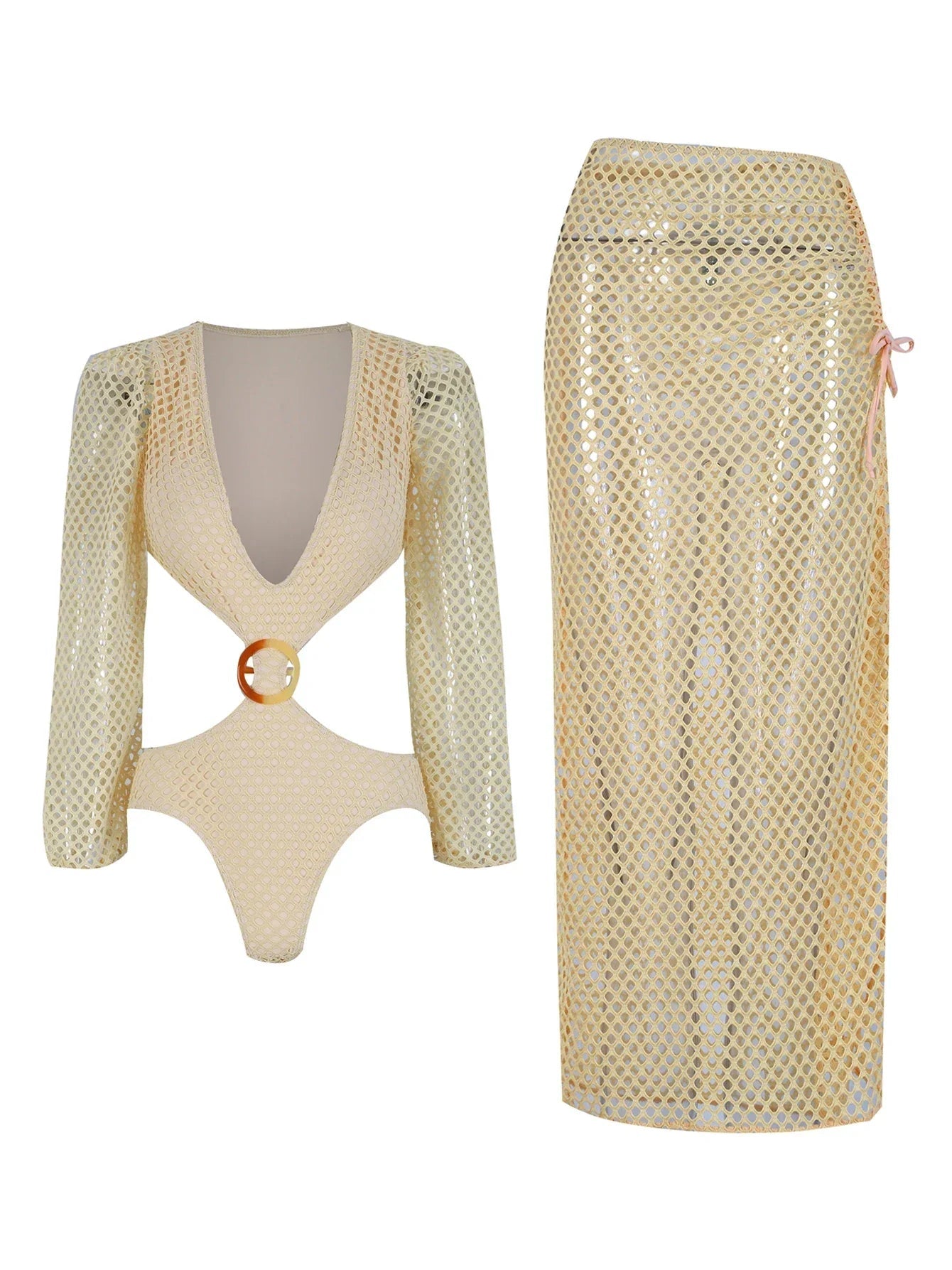 Vienna Long Sleeve Swimwear Set Luxlife Brands