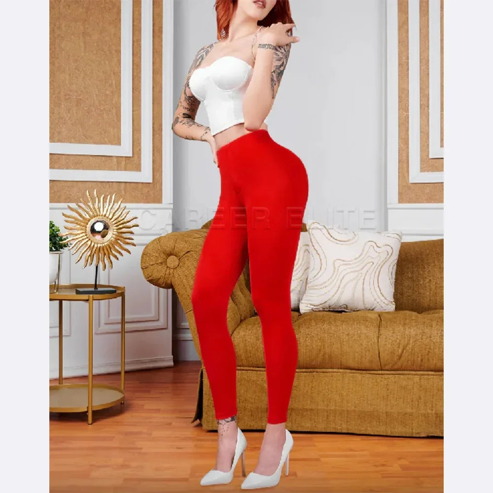 Women High Waist Body Shaper Tummy Compression Leggings Pants Reducing and Shaper Thigh  Slimmer Sheath Stretch Skinny Trousers