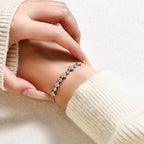 LUX FINE JEWELRY | Starlight D Color VVS1 Moissanite S925 SS Bracelet - Adjustable 24cm Luxlife Brands