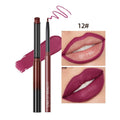 QIBEST Lipstick Pencil Waterproof Sexy Red Nude Purple Matte Tint Lipstick Lasting Lip liner Pen Longlasting Makeup Cosmetics Luxlife Brands