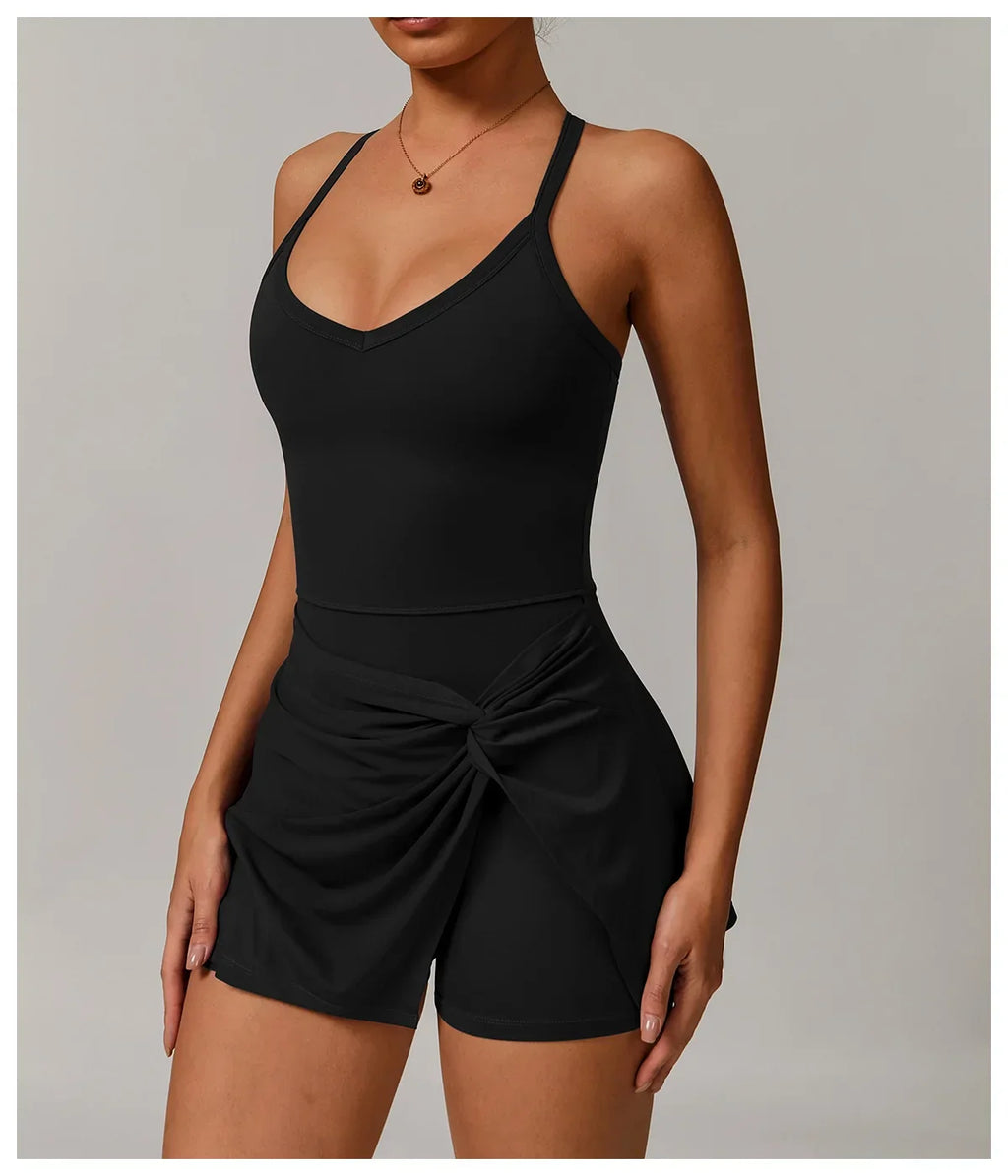 Tennis Crossback Push Up Dress