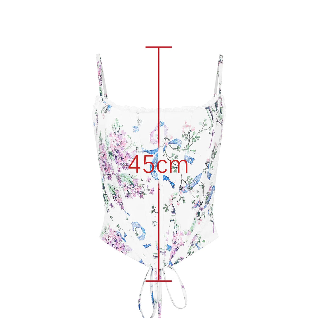 Veronica Floral Summer Corset Top