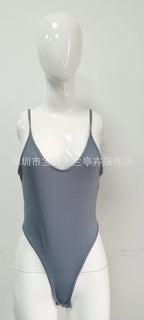 European and American solid color matching hot girl summer women's camisole with tight fitting jumpsuit Luxlife Brands