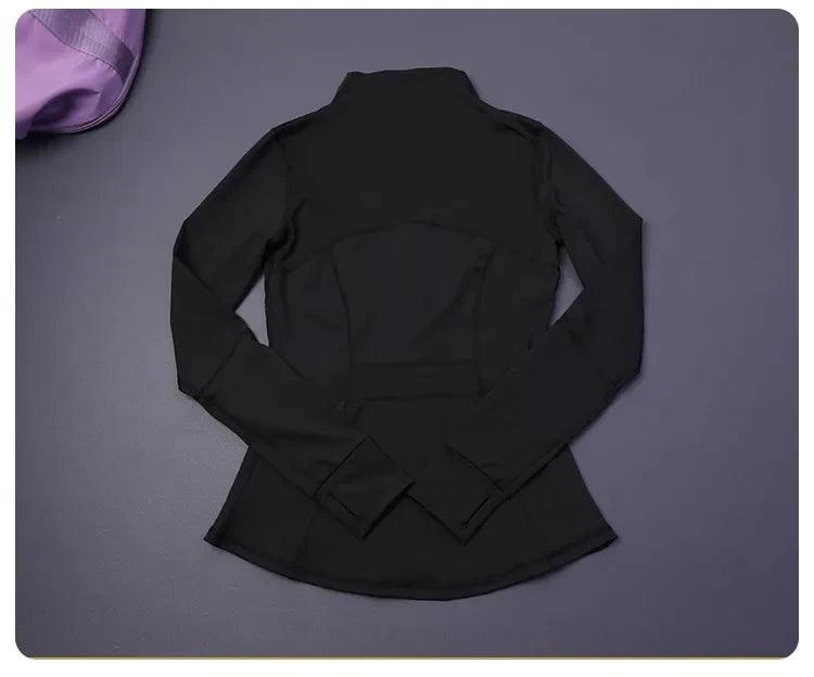 Women's Slim Fit Yoga Zip Top Luxlife Brands