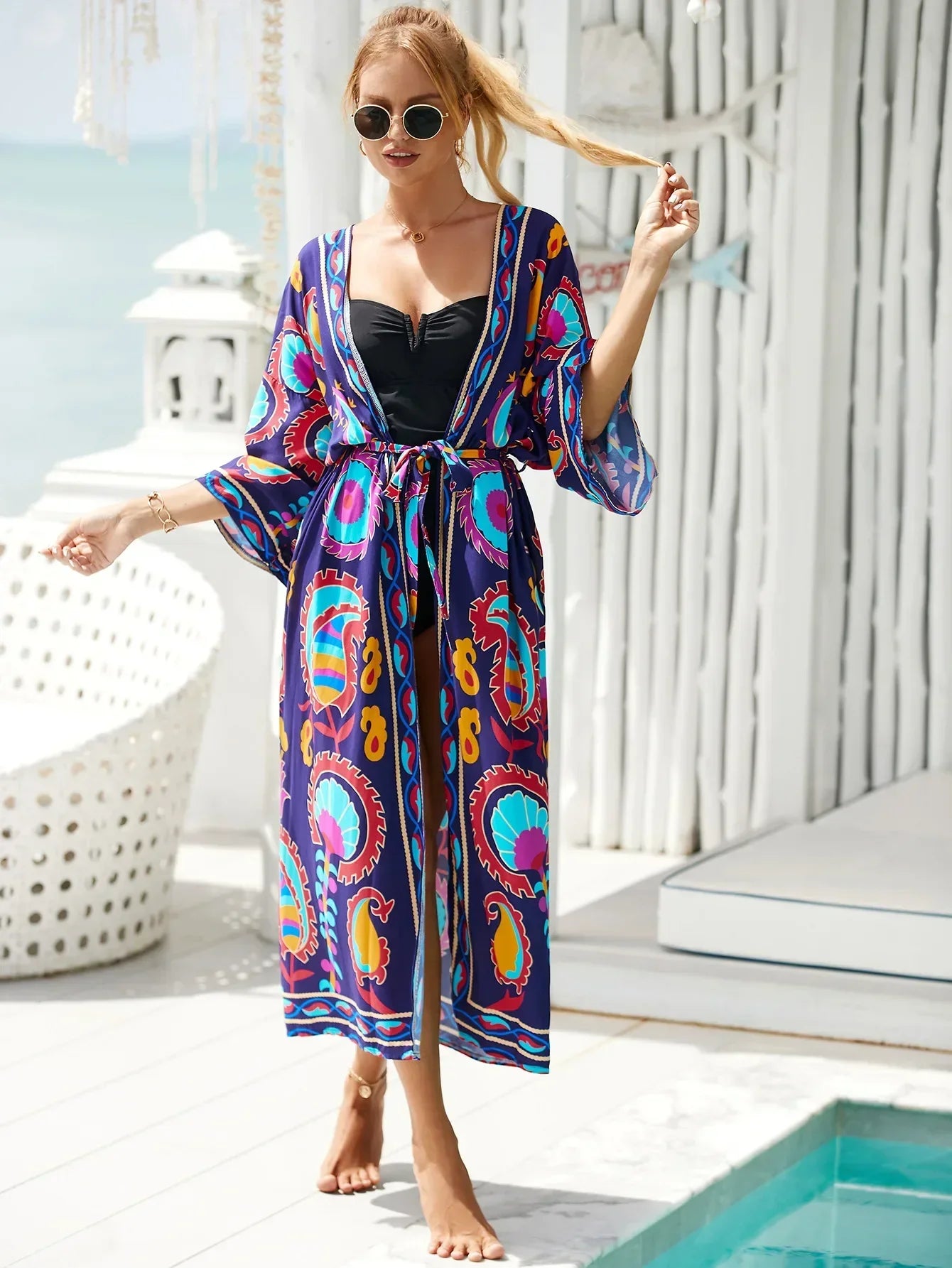 Happiness Kimono Beach Cover Up