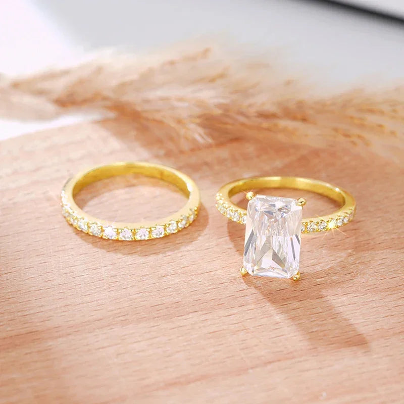 Luxe Cubic Zirconia Ring Set Luxlife Brands