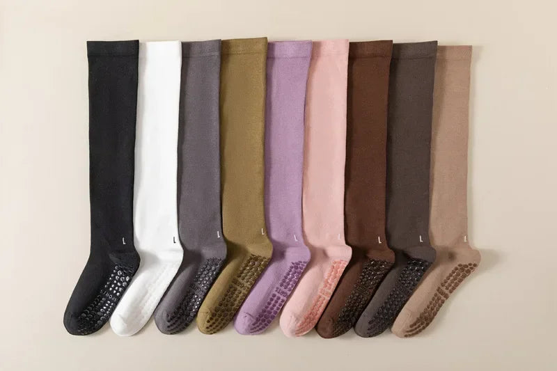 Pilates Cotton Compression Socks Anti Slip