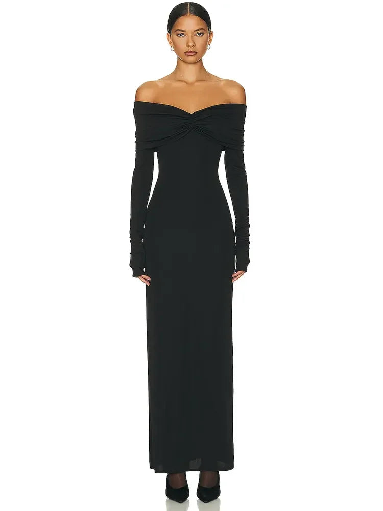 Gigi Full Sleeve Evening Dress LUXLIFE BRANDS