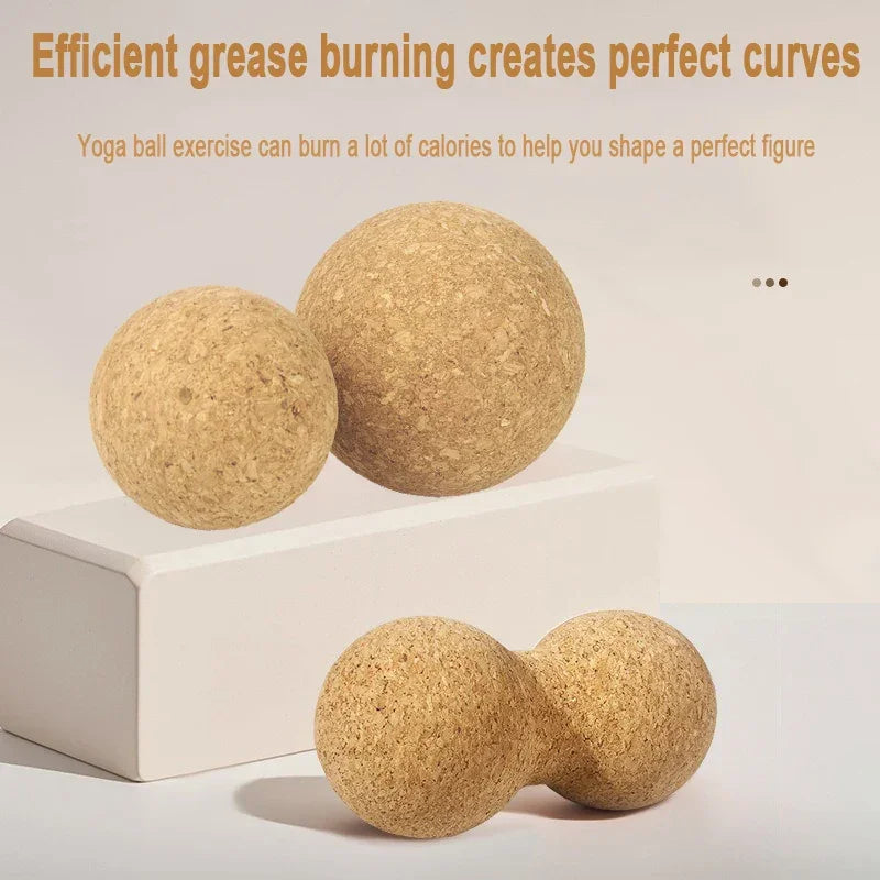Cork Pilates Peanut Massage Ball
