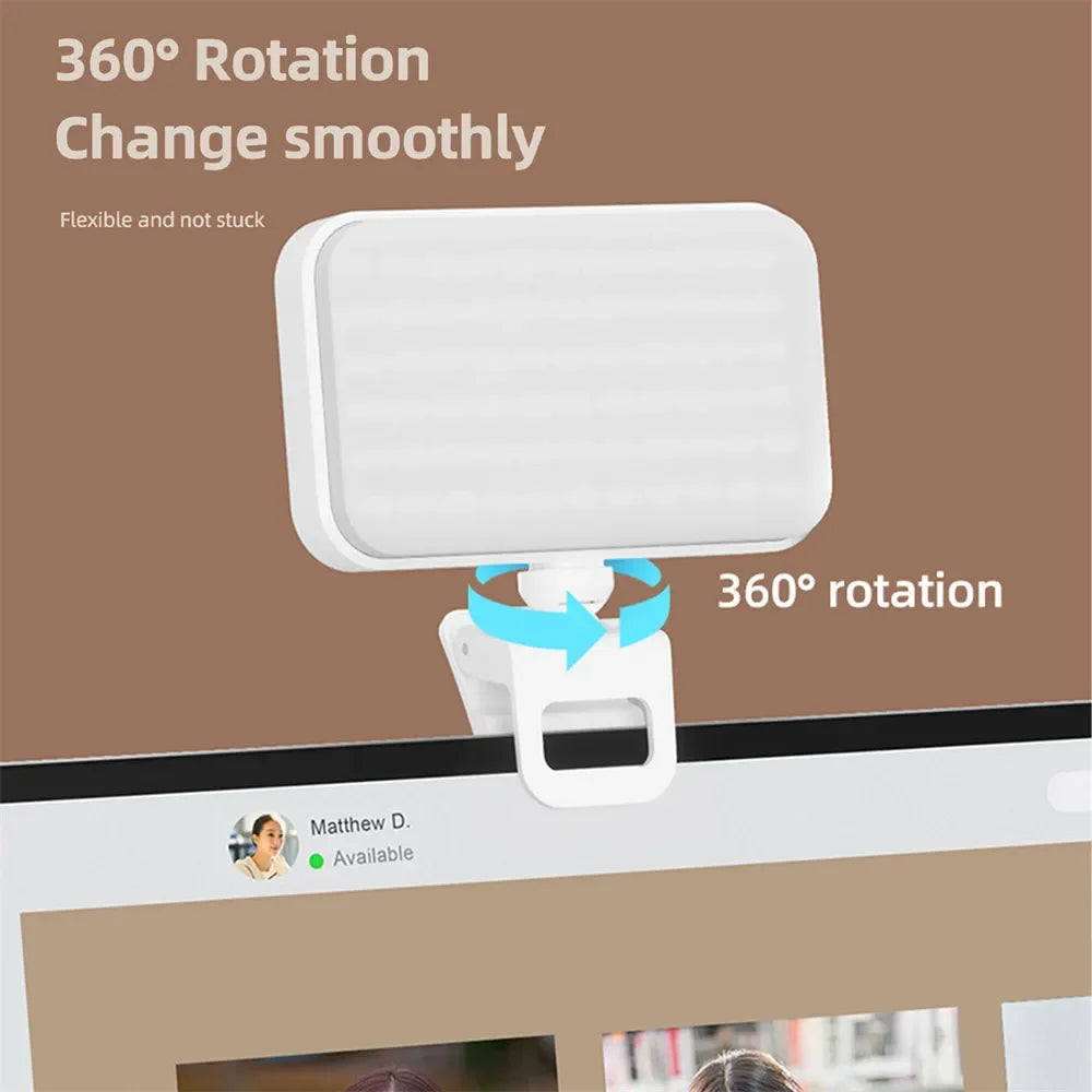 Clip-on Selfie LED Light for Phone, Laptop, Tablet LUXLIFE BRANDS