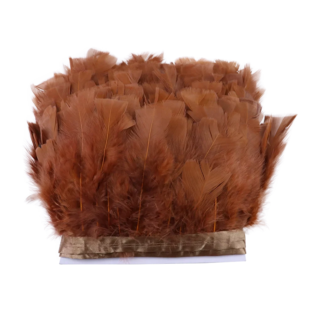 Professional Turkey Feather Fringe Trim 10-15cm