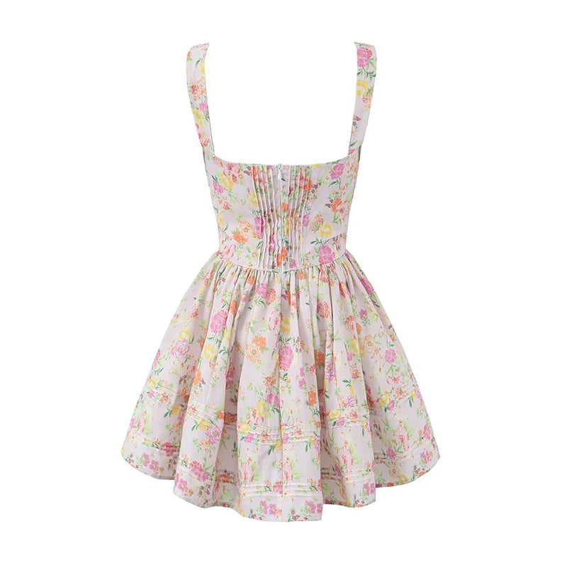 Amy Floral Print Mini Dress