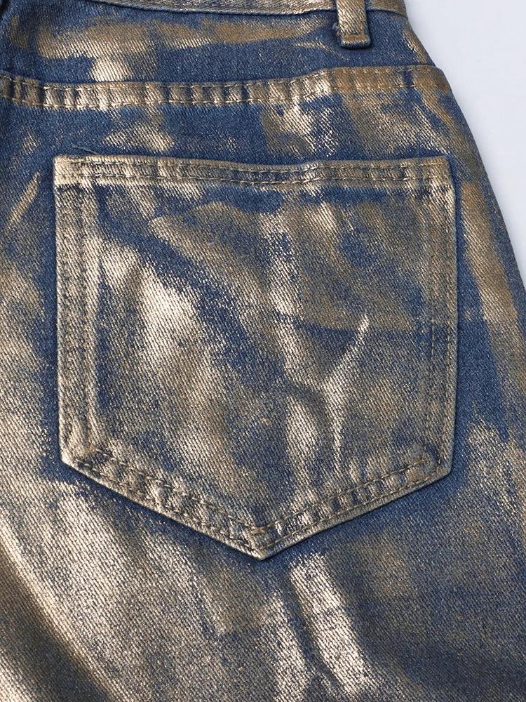 Lux Shine High Waist Straight Leg Pants LUXLIFE BRANDS