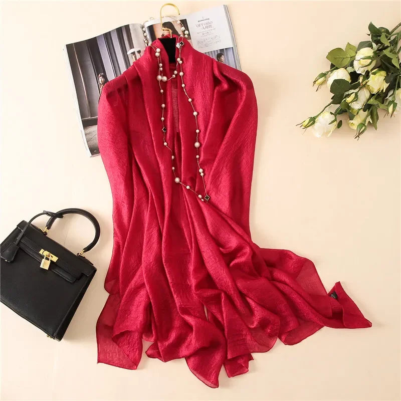 Silk Linen Shawls Scarves