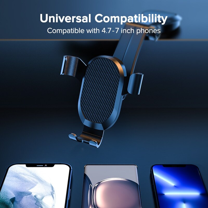 QOOVI Car Phone Holder Smartphone Mount Gravity No Magnetic Support For iPhone 13 12 11 X Xiaomi Samsung Huawei