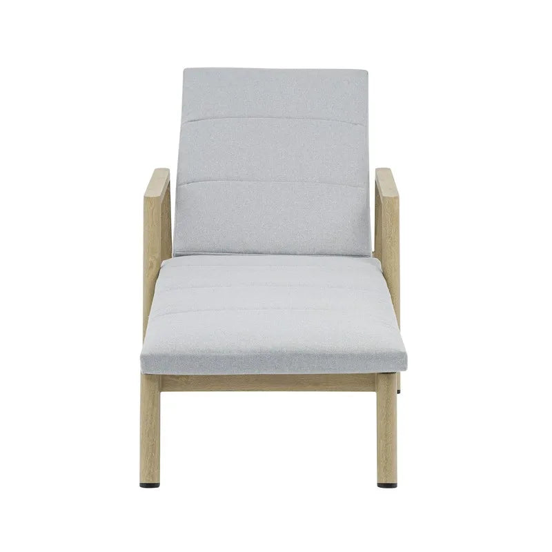 Aluminum Natural Fabric Sun Lounger  Swimming Pool Outdoor Furniture Garden Set Terrace Hotel Beach Sling Chair Outdoor Living