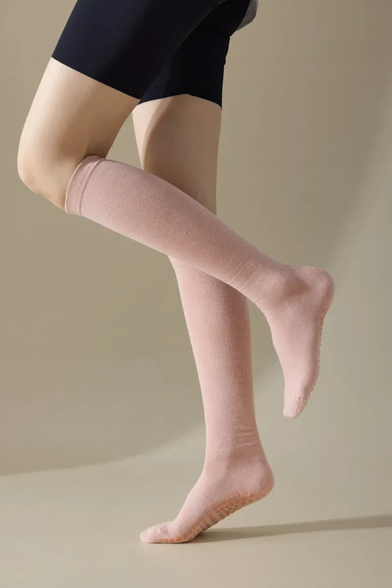 Pilates Cotton Compression Socks Anti Slip