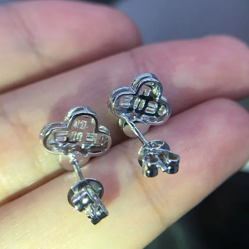 Gorgeous Princess Square CZ Stud Earrings for Women Weeding Engage Evening Party Female Delicate Earring Fashion Jewelry LUXLIFE BRANDS