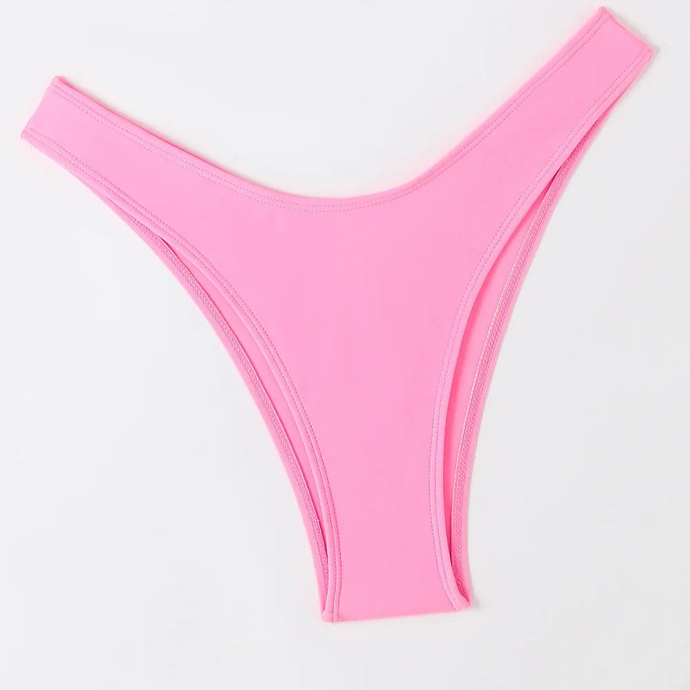 Hot Sale Of The Season New Pure Color Sexy Quick Dry Tight Bikini Swimwear for Holiday Hot Girl Cross-Border Bikini Set Women's Luxlife Brands