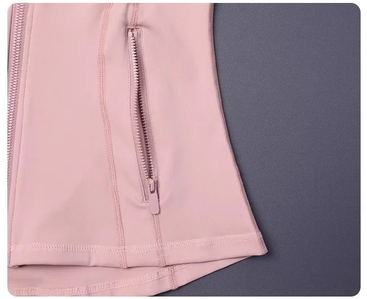 Women's Slim Fit Yoga Zip Top Luxlife Brands