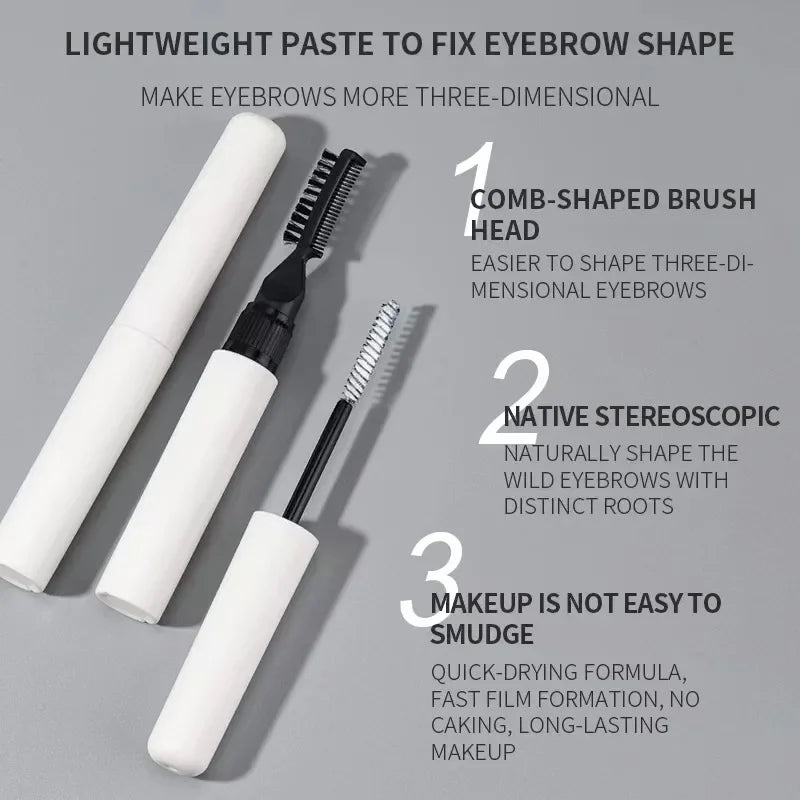 Custom 3D Eyebrow Glue Waterproof Eyebrow Style Gel, PROFESSIONAL MAKEUP The Brow Glue, Extreme Hold Eyebrow Gel, Brow Fixer