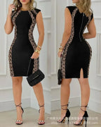 Women Party Dress Geometric Print Sleeveless 2024 Y2k High Waist Dress Summer Vestidos Bandage Party Bodycon Dresses Sexy Luxlife Brands