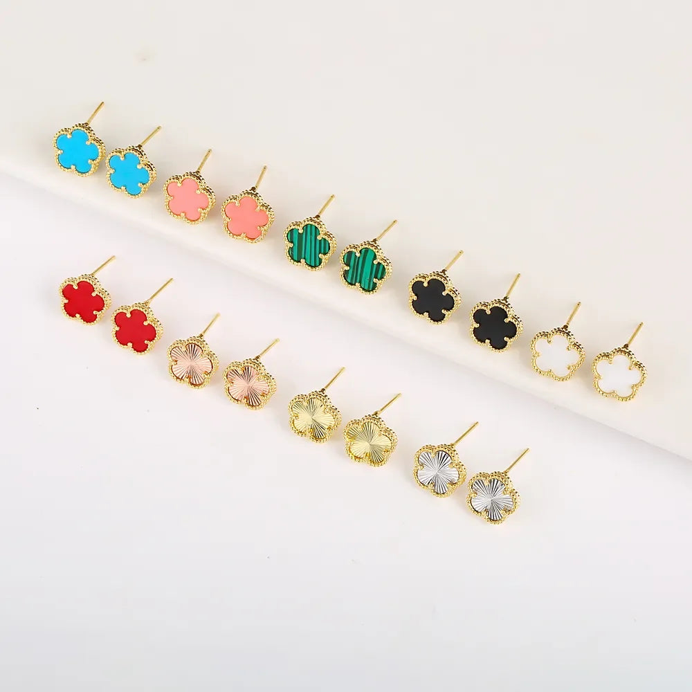 LUX Clover Earrings 18K Gold Plated LUXLIFE BRANDS