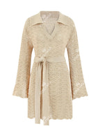 Brickell Bell Sleeve Belted Beach Mini Dress Luxlife Brands