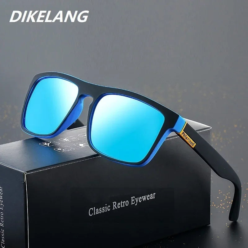 Fashion Square Vintage Polarized Sunglasses Men Women Retro Driving Fishing Luxury Brand Designer Sun Glasses UV400 Eyewear Luxlife Brands