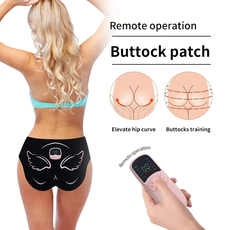 Electric EMS Hip Trainer Buttock Muscle Stimulator With Remote Control 10 Modes 30 Training Levels Fitness Massager Slimming Luxlife Brands