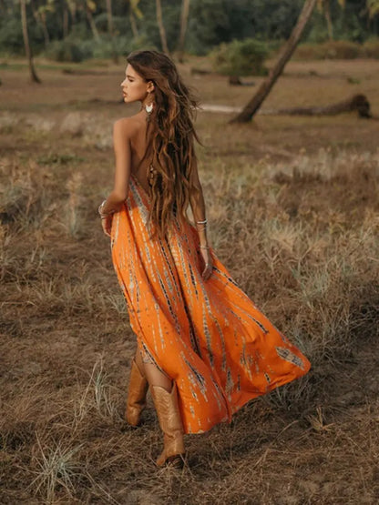 Boho Beach Maxi Dress - LUXLIFE BRANDS