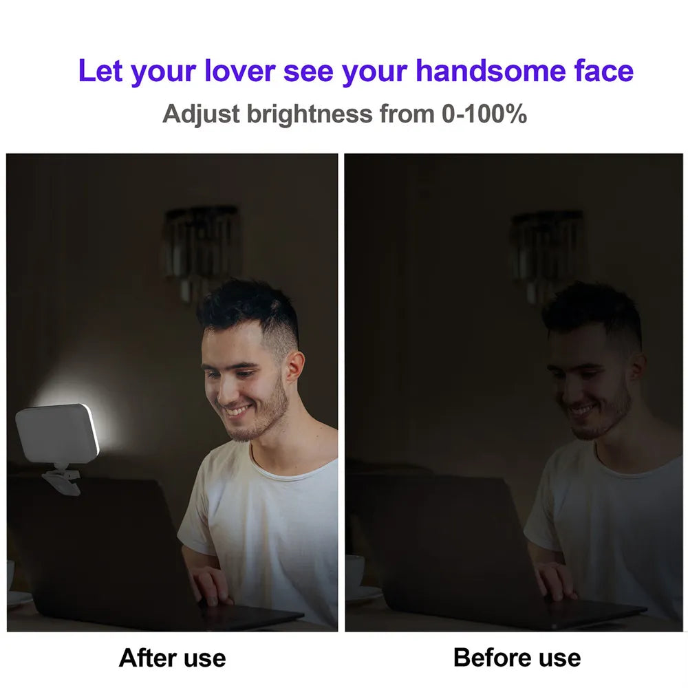 Clip-on Selfie LED Light for Phone, Laptop, Tablet LUXLIFE BRANDS