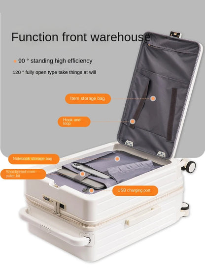 20"22"24"26 Inch Travel Suitcase Trolley Case with Cup Holder