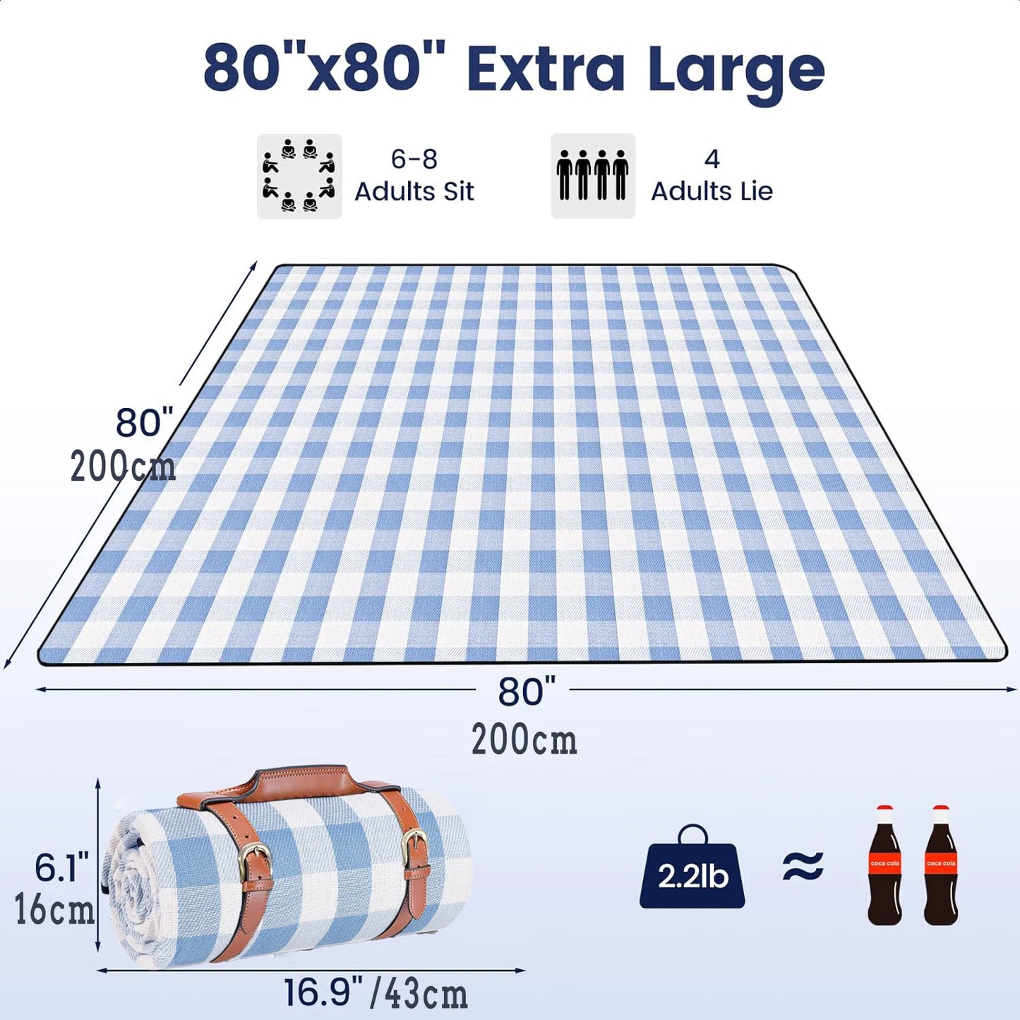 Extra Large Waterproof Beach Mat