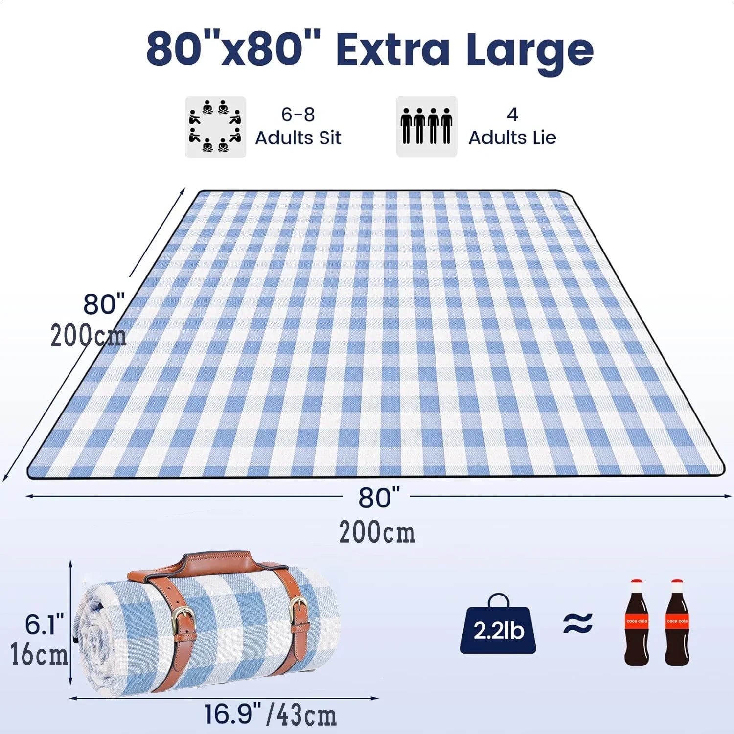 Extra Large Waterproof Beach Mat Luxlife Brands
