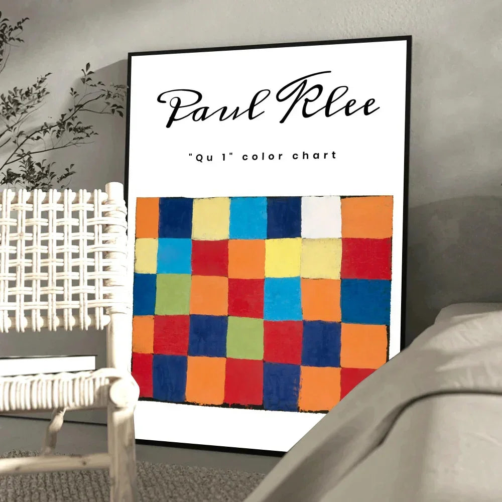 1PC Paul Klee Abstract Painting Artwork Poster Paper Print Home Living Room Bedroom Entrance Bar Restaurant Cafe Art Painting