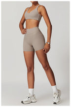 Hearuisavy 2-Piece Yoga Sets Sports Suit Women Fitness Tracksuit Running Workout Shirt Yoga Clothing Quick-Drying Gym Set Women Luxlife Brands