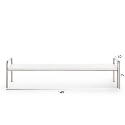 Outdoor stainless steel sofa rattan courtyard villa rain and sun coffee table combination