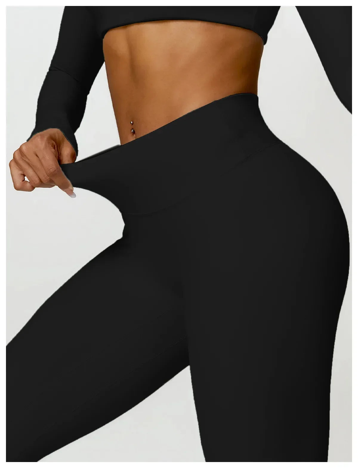 New Long sleeve Shirt Sports Set Women Fitness Tights Yoga Set Crop Top Running High Waist Gym Set Womens Outfits Yoga Clothing