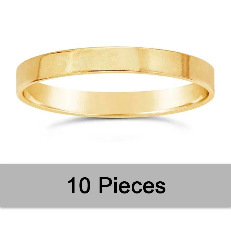 14K Gold Filled 2.25mm Flat Ring Boho Gold Jewelry Minimalist Knuckle Ring Anillos Mujer Gold Accessories Rings for Women