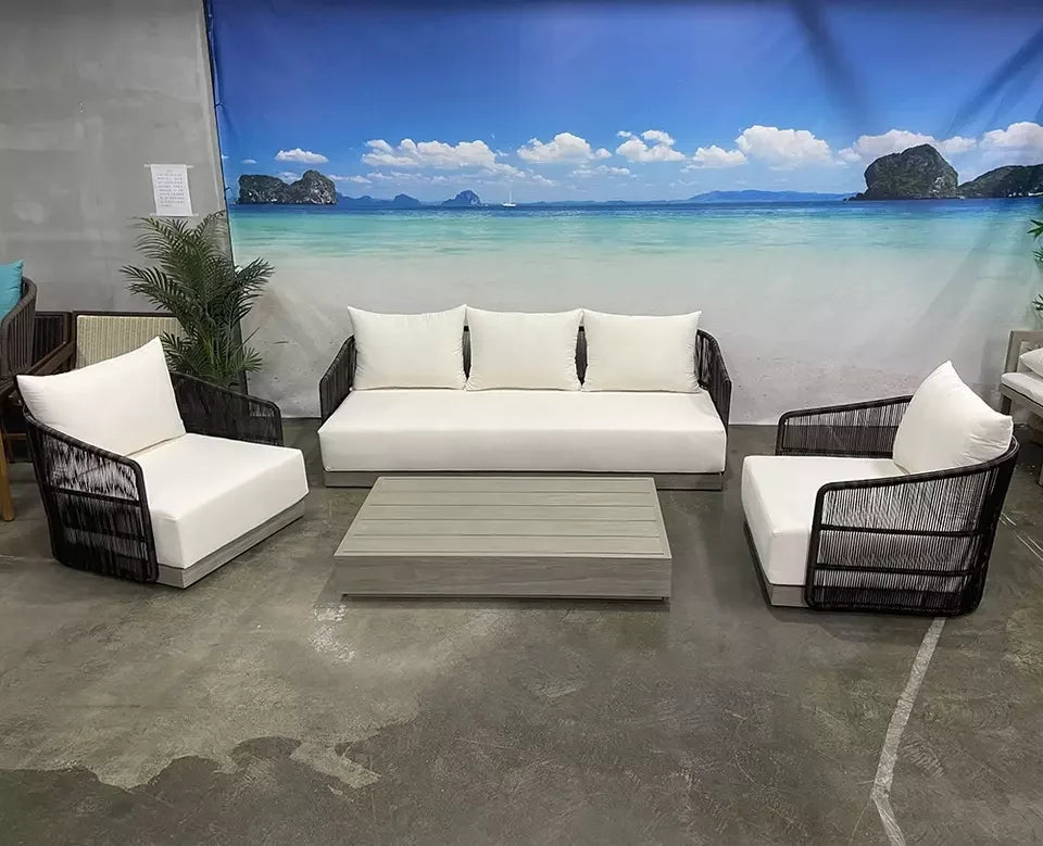 Garden Furniture Deep Seating Patio Set Sun Lounger Outdoor Furniture Daybed