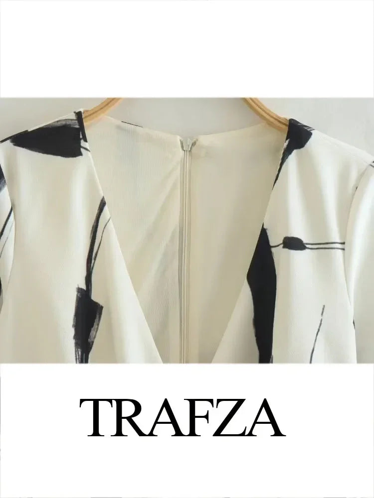 Grenwich Vintage Fashion Wrap Mini Dress LUXLIFE BRANDS