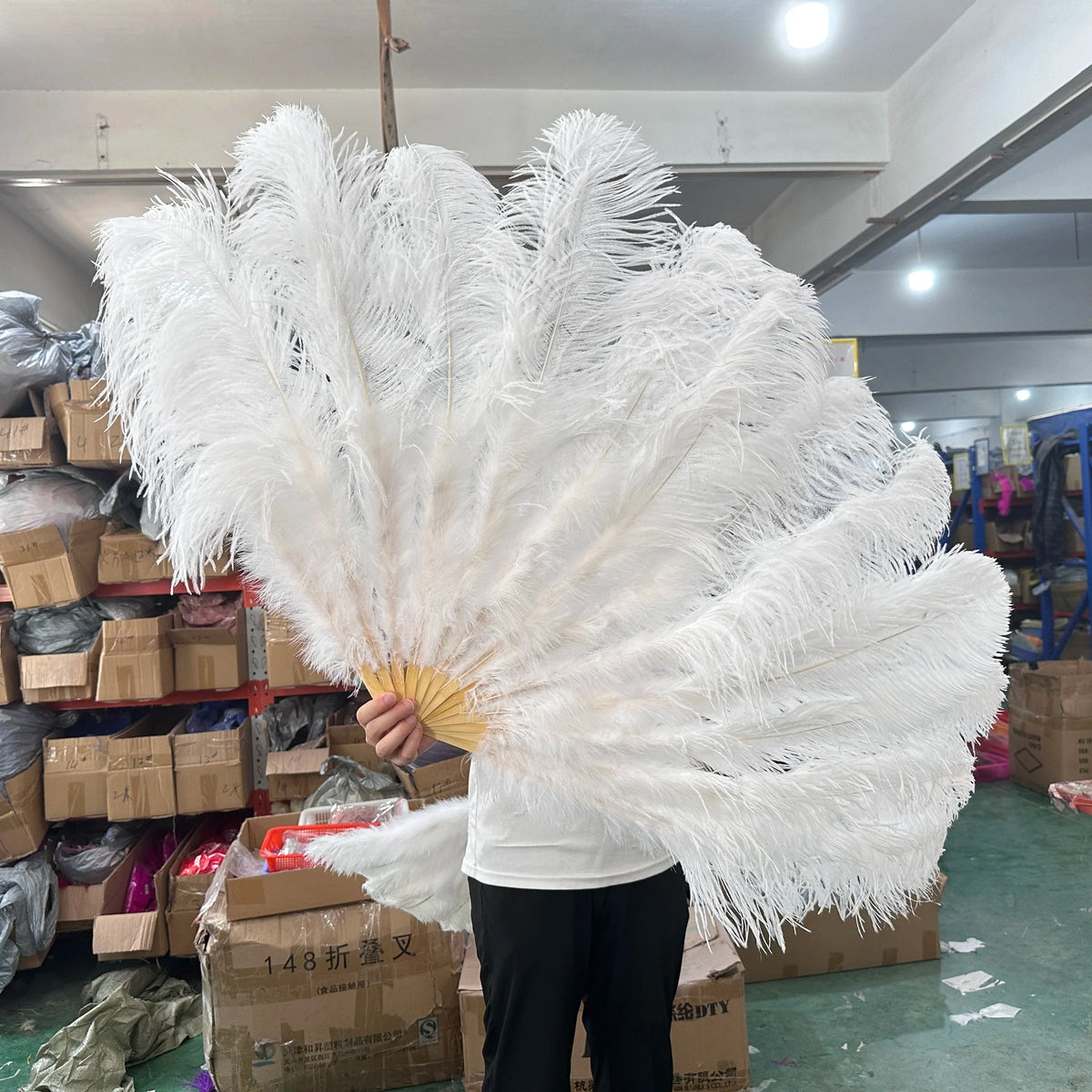 130CM Ostrich Feather Fans