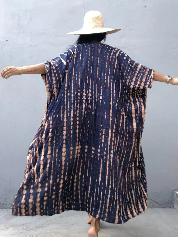 Tie Dye Kimono Summer Dress Luxlife Brands