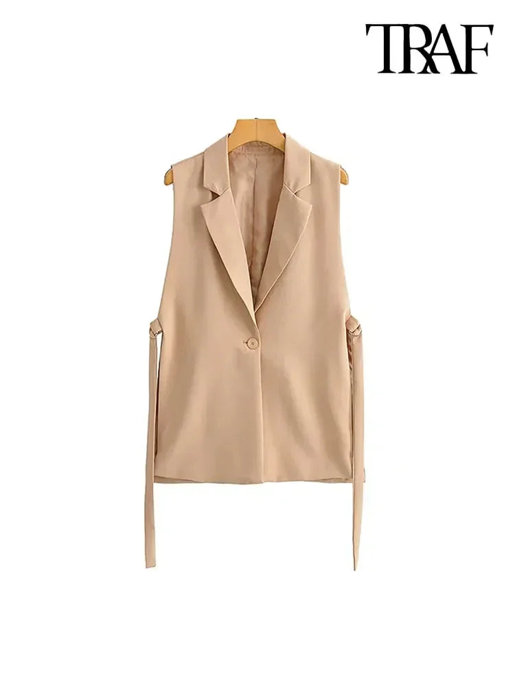 Vintage Sleeveless Chic Vest LUXLIFE BRANDS