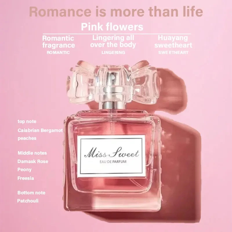 Miss Sweetheart Women's Perfume Pheromone 50ml Lingers On 24-48 Hours Light Floral Notes Originales Daily Dating Luxlife Brands
