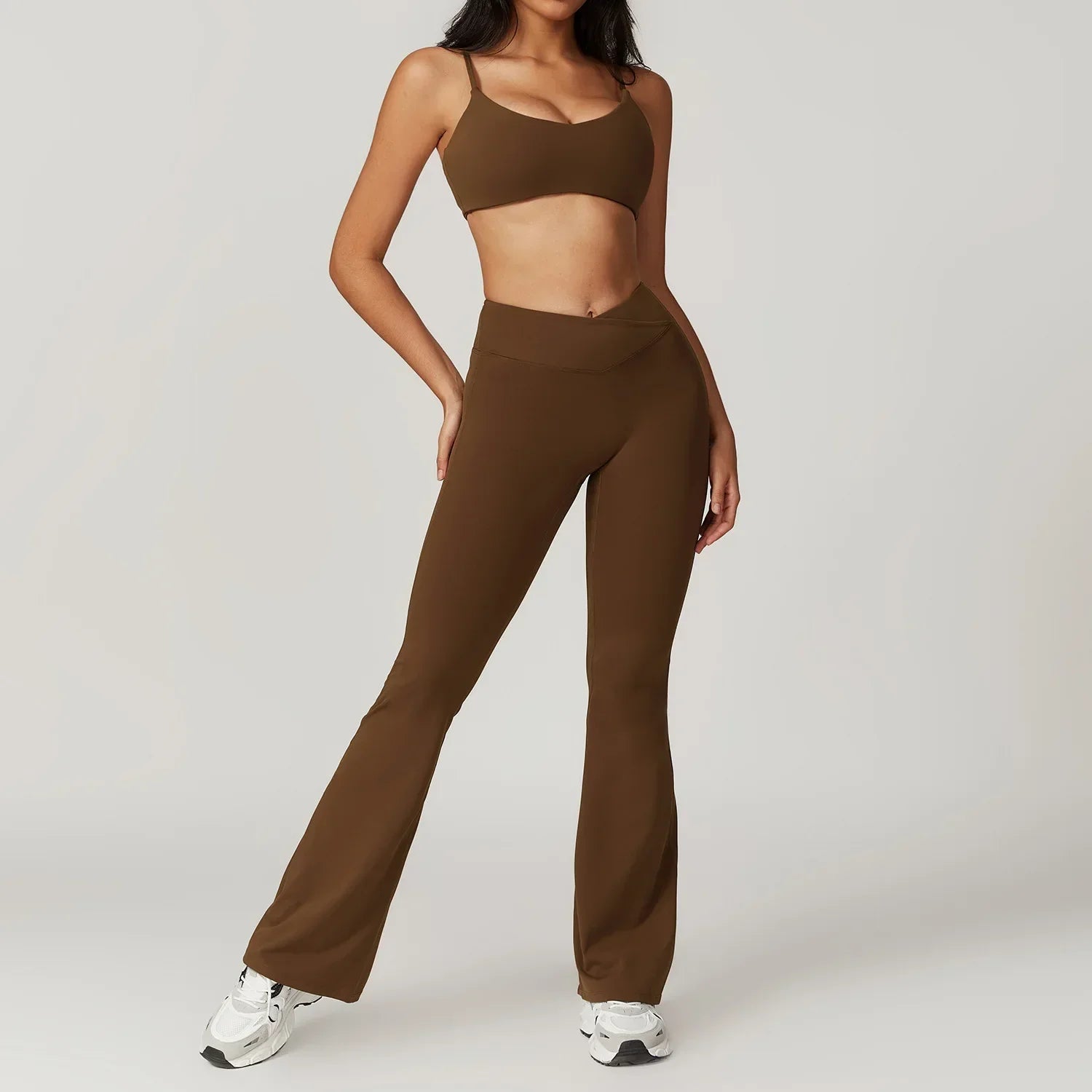 Women's Wide Leg High Waist Yoga Set Luxlife Brands
