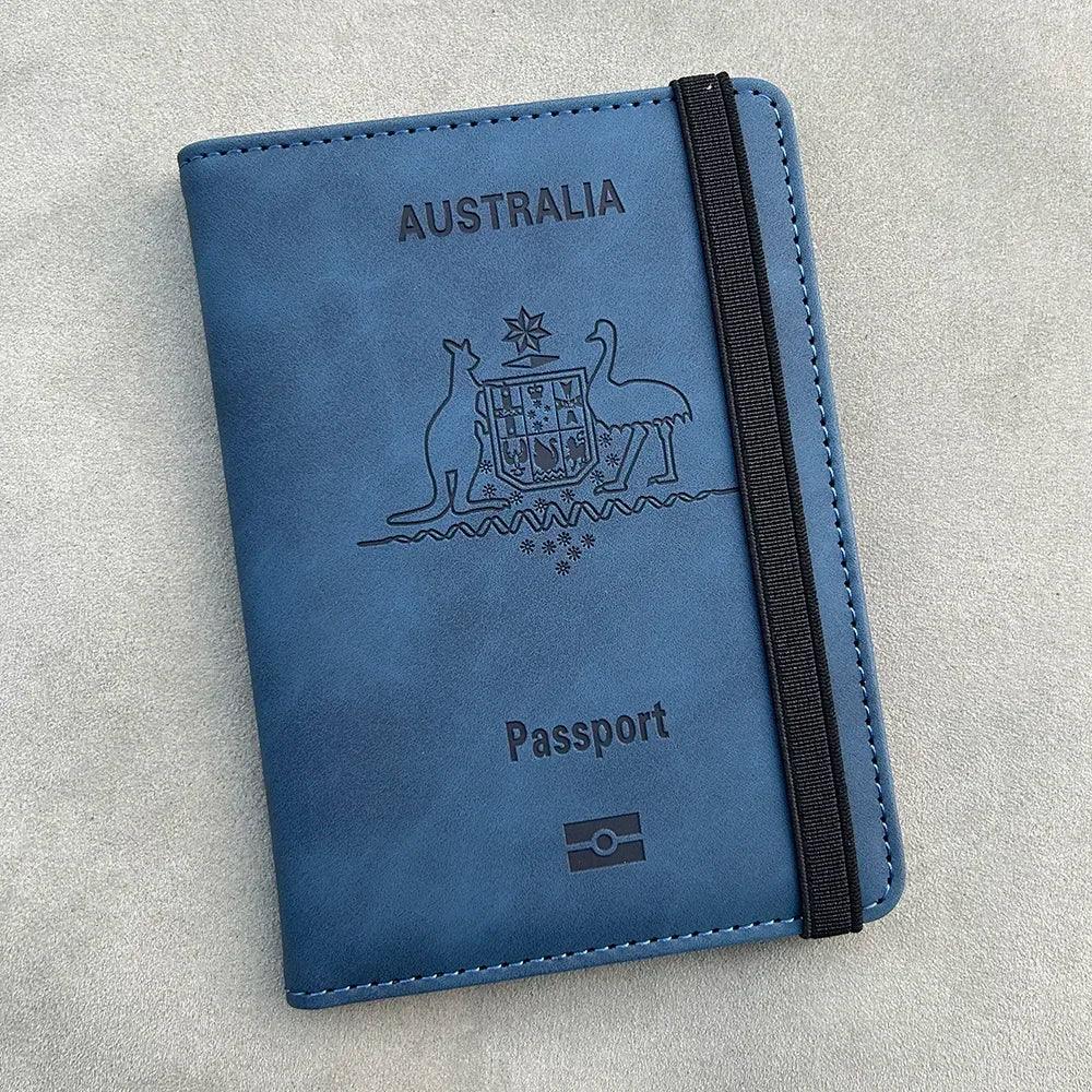 Australia Personalized Passport Holder Wallet Rfid personalised Australian Passport Cover Travel Passport Wallet Holder Luxlife Brands