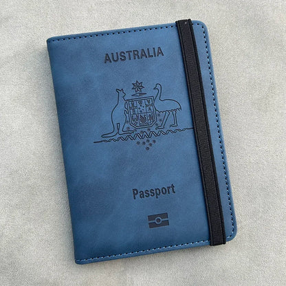 Australia Personalized Passport Holder Wallet Rfid personalised Australian Passport Cover Travel Passport Wallet Holder